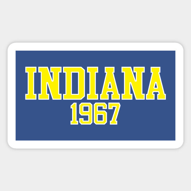 Indiana 1967 Sticker by GloopTrekker